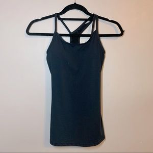 Fabletics black spaghetti strap tank top